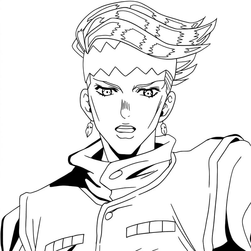 Rohan Kishibe in Anime Jojo