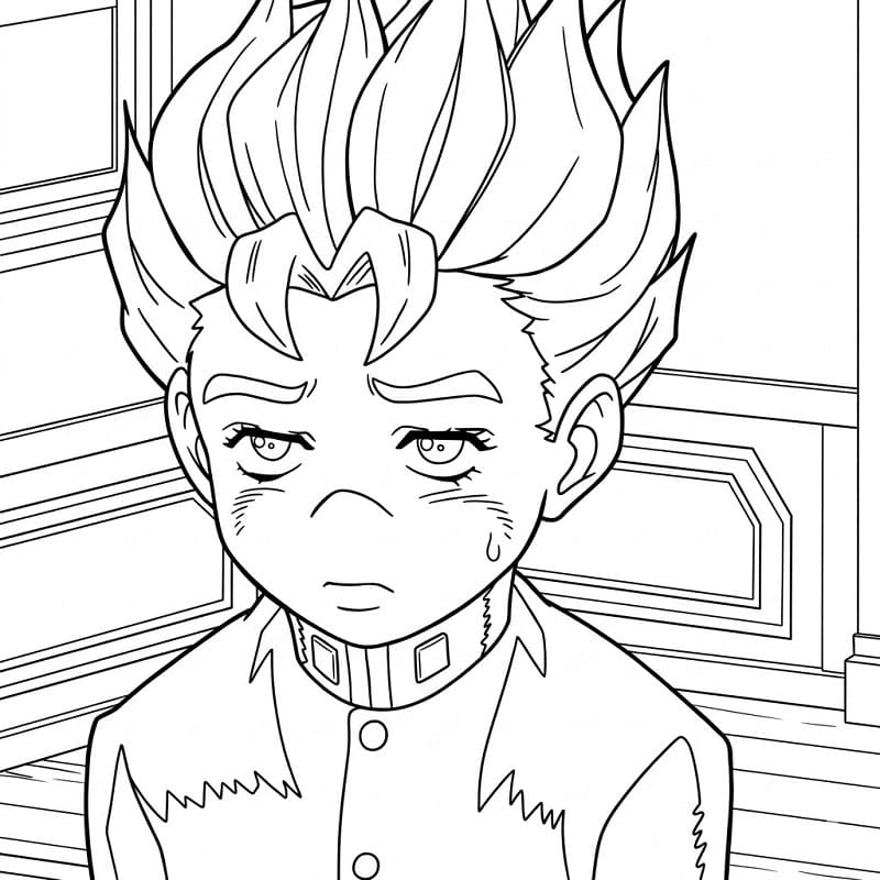 Printable Koichi Hirose Coloring Pages