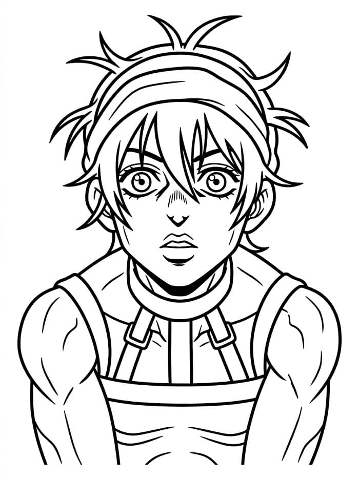 Surprised Narancia Ghirga