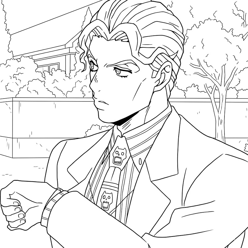 Yoshikage Kira Free Printable