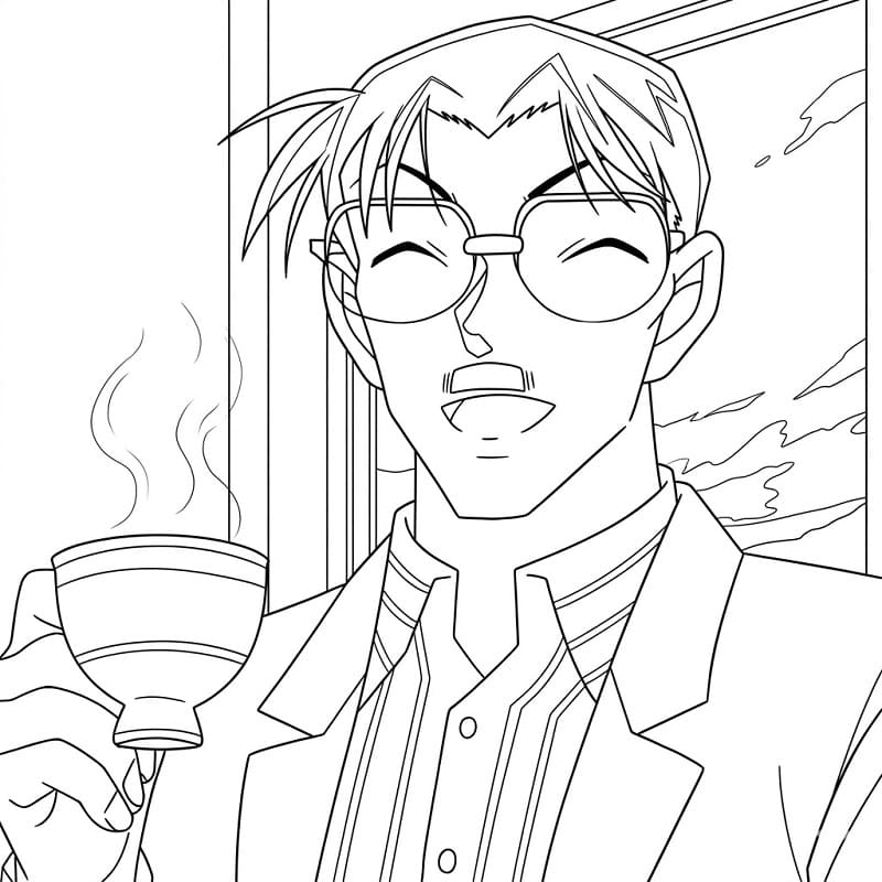 Yusaku Kudo in Anime Detective Conan