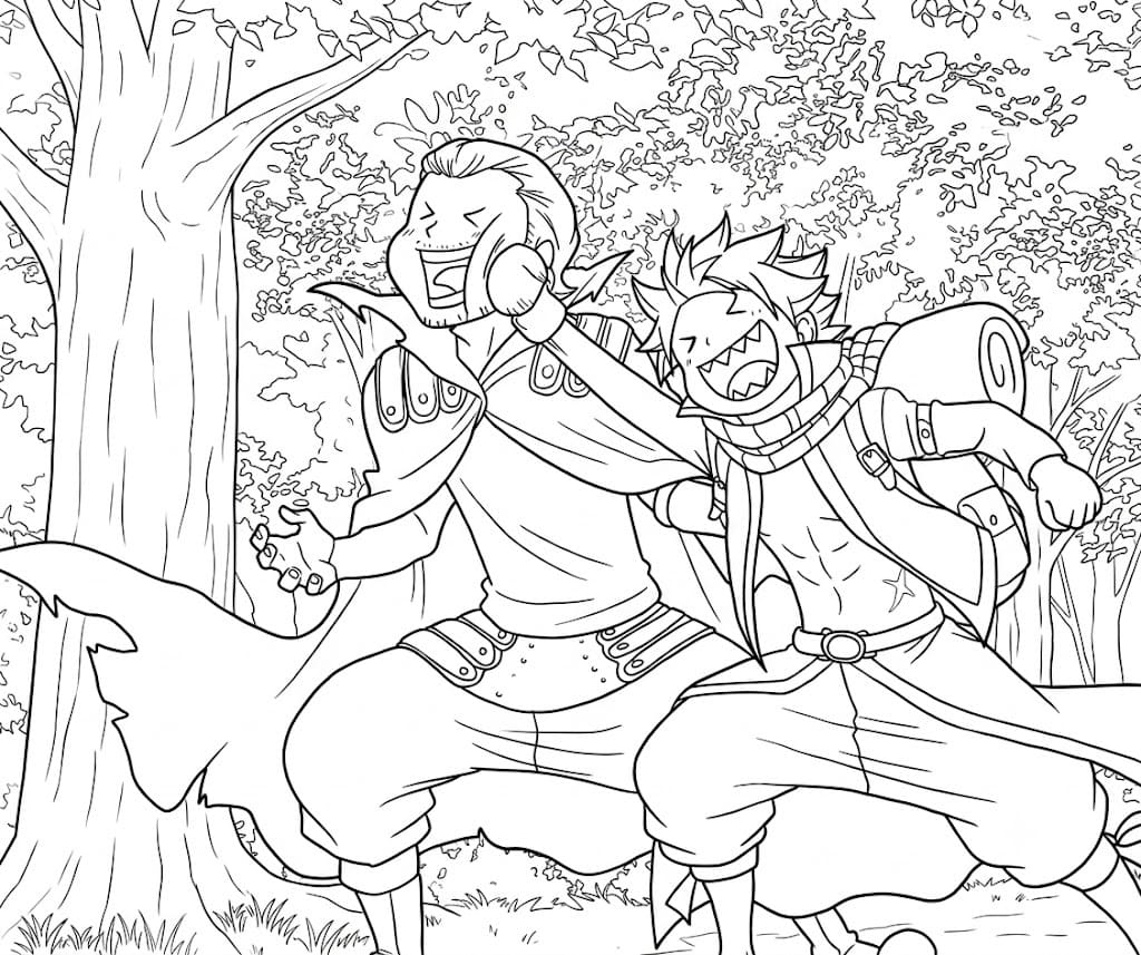 Funny Gildarts Clive and Natsu