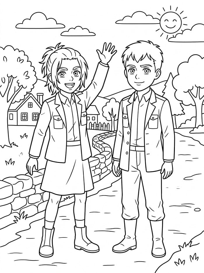 Gabi with Falco