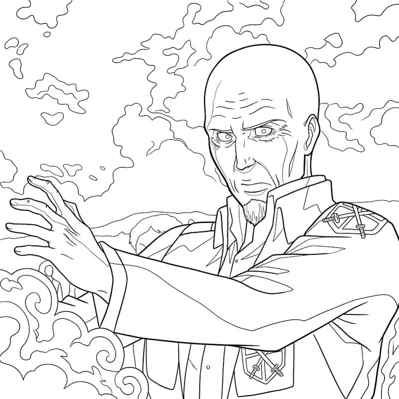 Keith Shadis in Anime Attack on Titan
