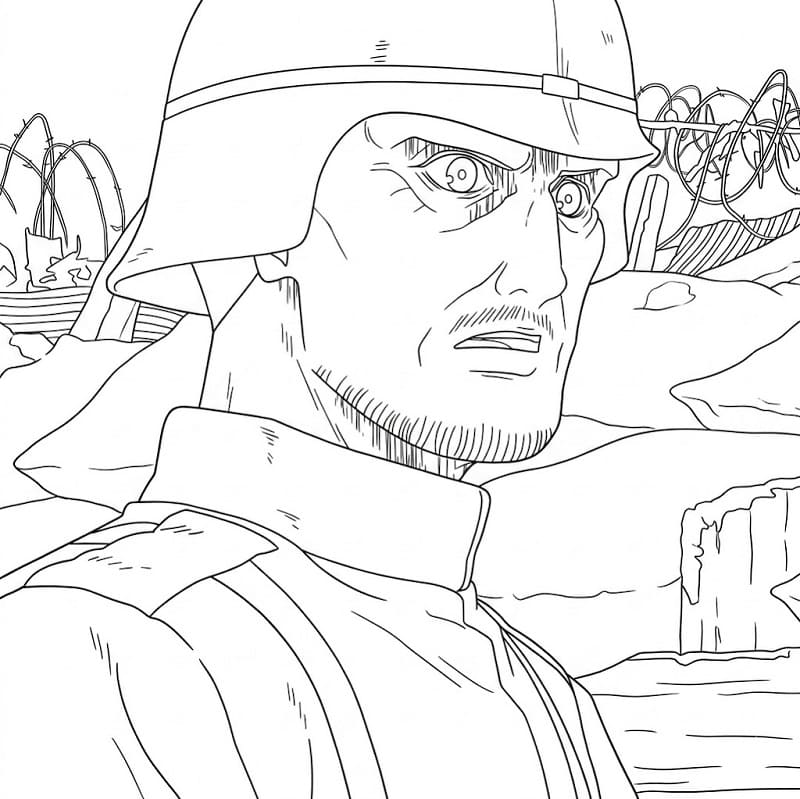 Theo Magath in Anime Attack on Titan