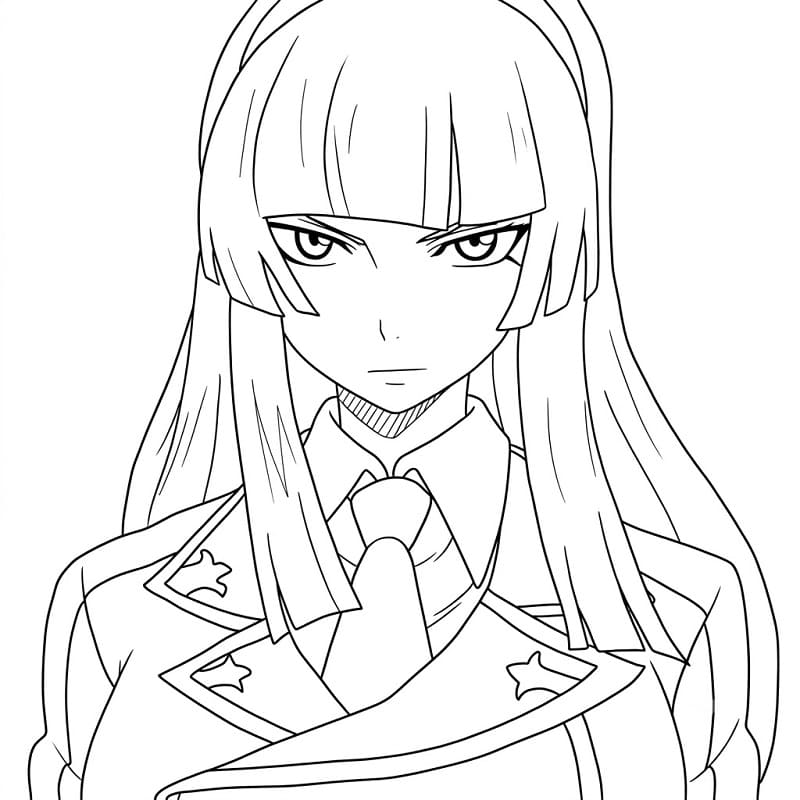 Printable Kagura Mikazuchi Coloring Pages