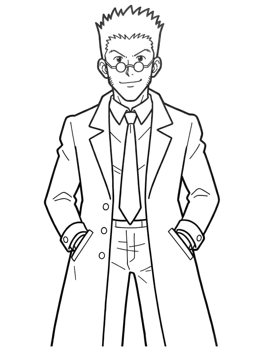 Printable Leorio Paradinight Coloring Pages