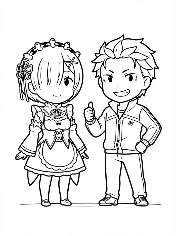 Chibi Rem and Subaru