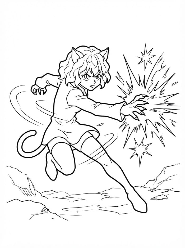 Printable Neferpitou Coloring Pages