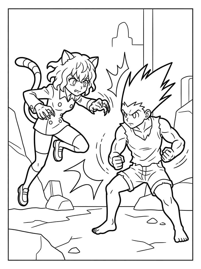 Neferpitou vs Gon