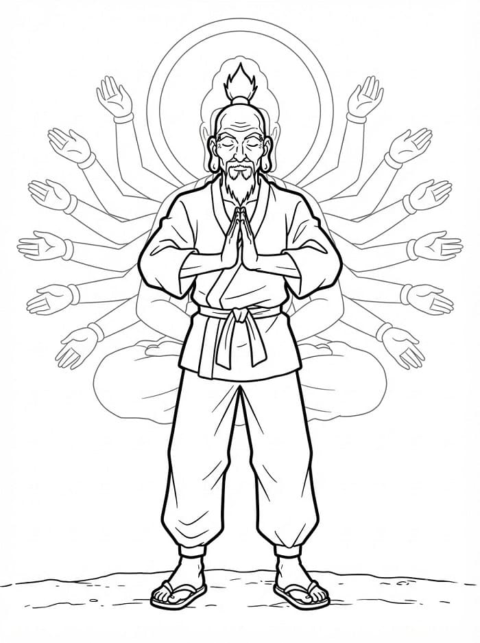 Printable Isaac Netero Coloring Pages
