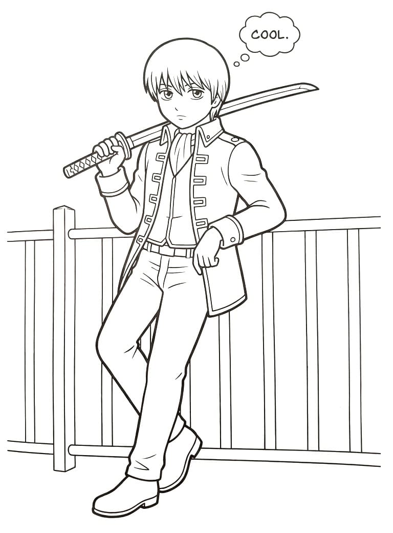 Okita Sougo in Anime Gintama
