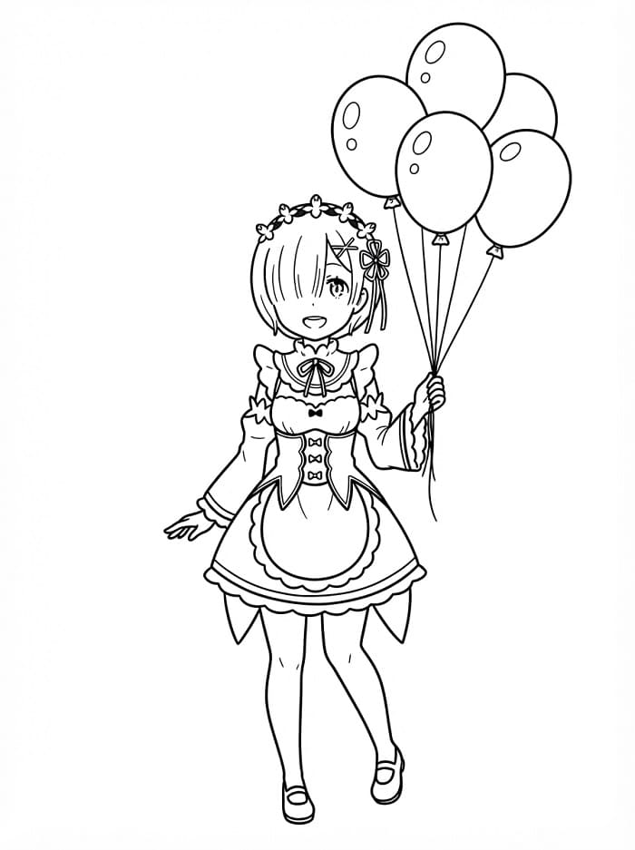 Rem Holding Balloons