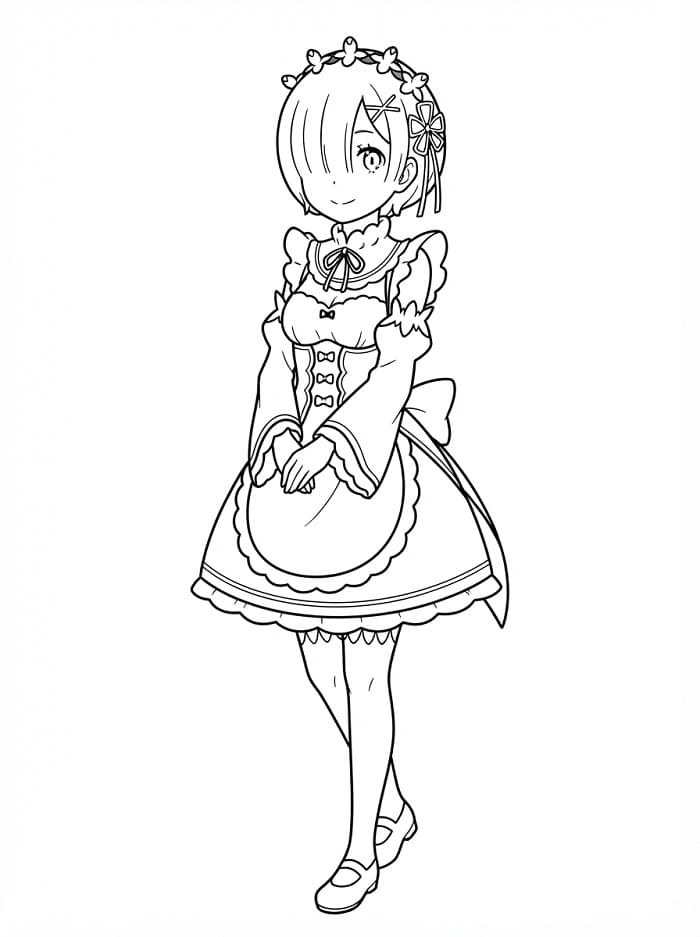 Printable Rem Coloring Pages