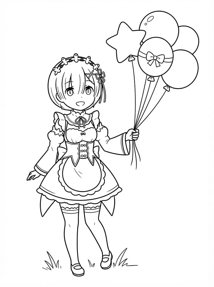 Rem with Balloons