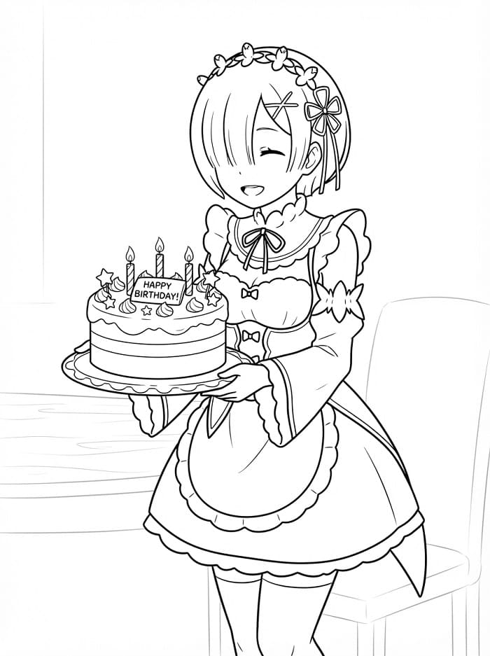 Rem with Cake