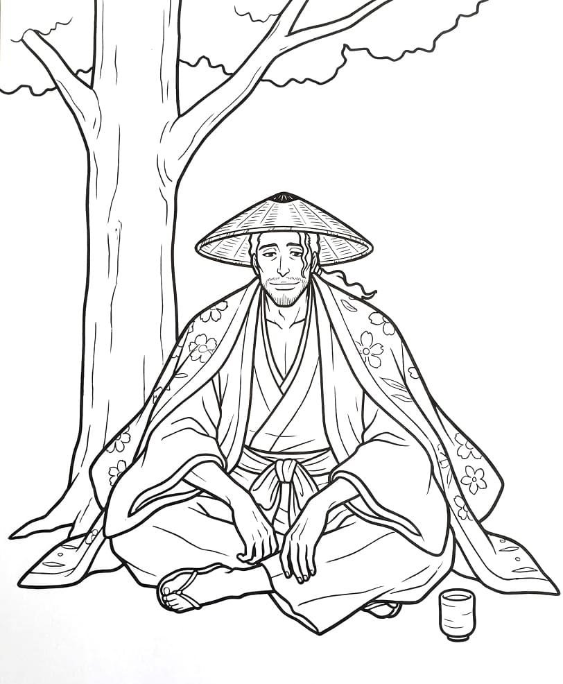 Shunsui Kyoraku under the tree