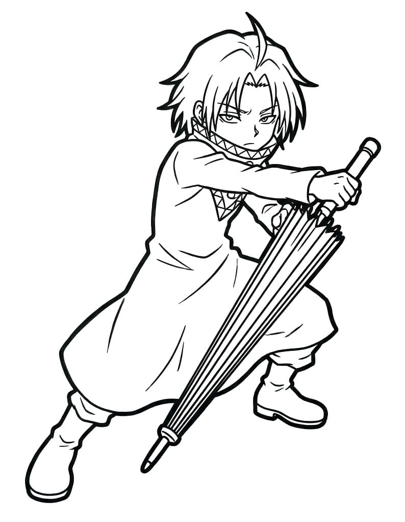 Printable Feitan Portor Coloring Pages