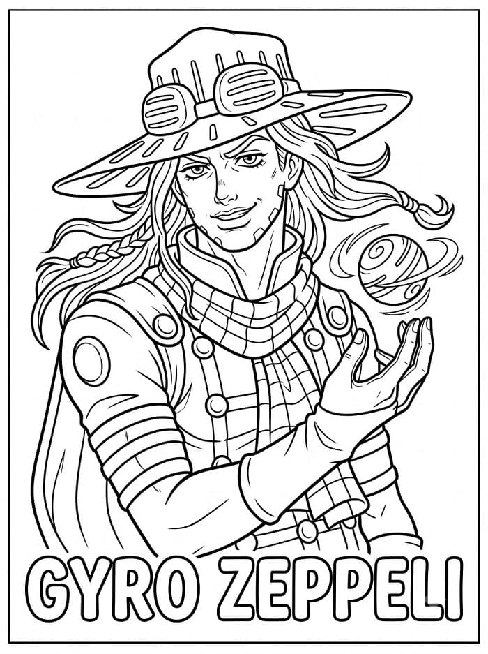 Gyro Zeppeli Printable