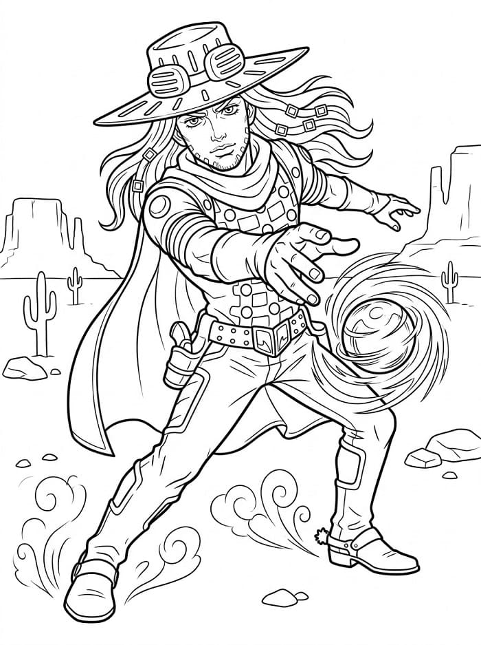 Gyro Zeppeli from Anime JoJo's Bizarre Adventure