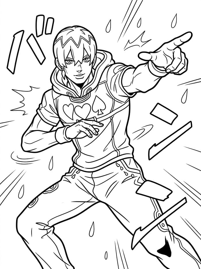 Printable Jodio Joestar Coloring Pages