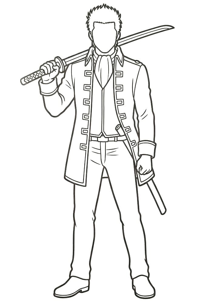 Kondou Isao from anime Gintama