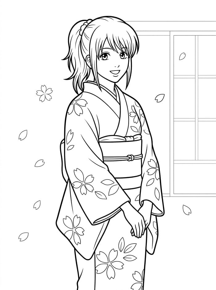 Printable Tae Shimura Coloring Pages