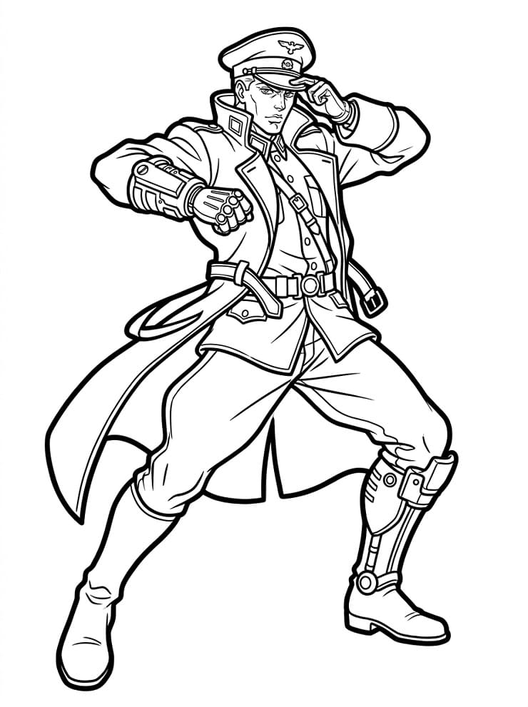 Rudolf von Stroheim from Anime JoJo's Bizarre Adventure