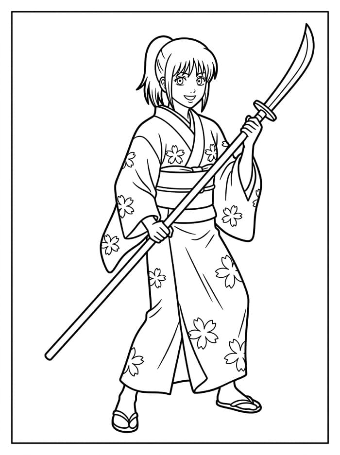 Tae Shimura Holding Weapon