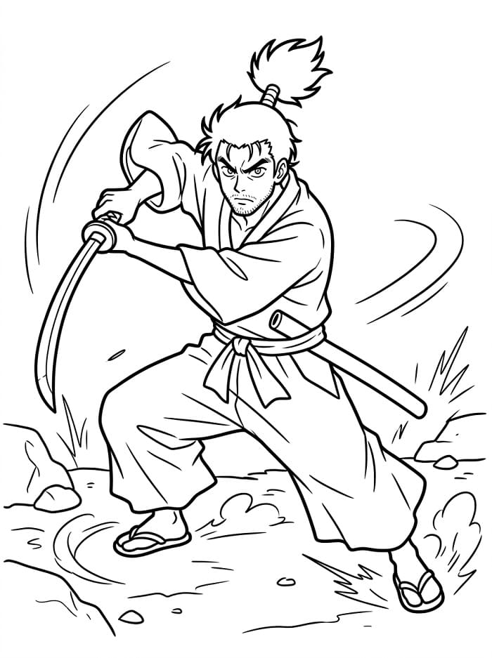 Printable Nobunaga Hazama Coloring Pages