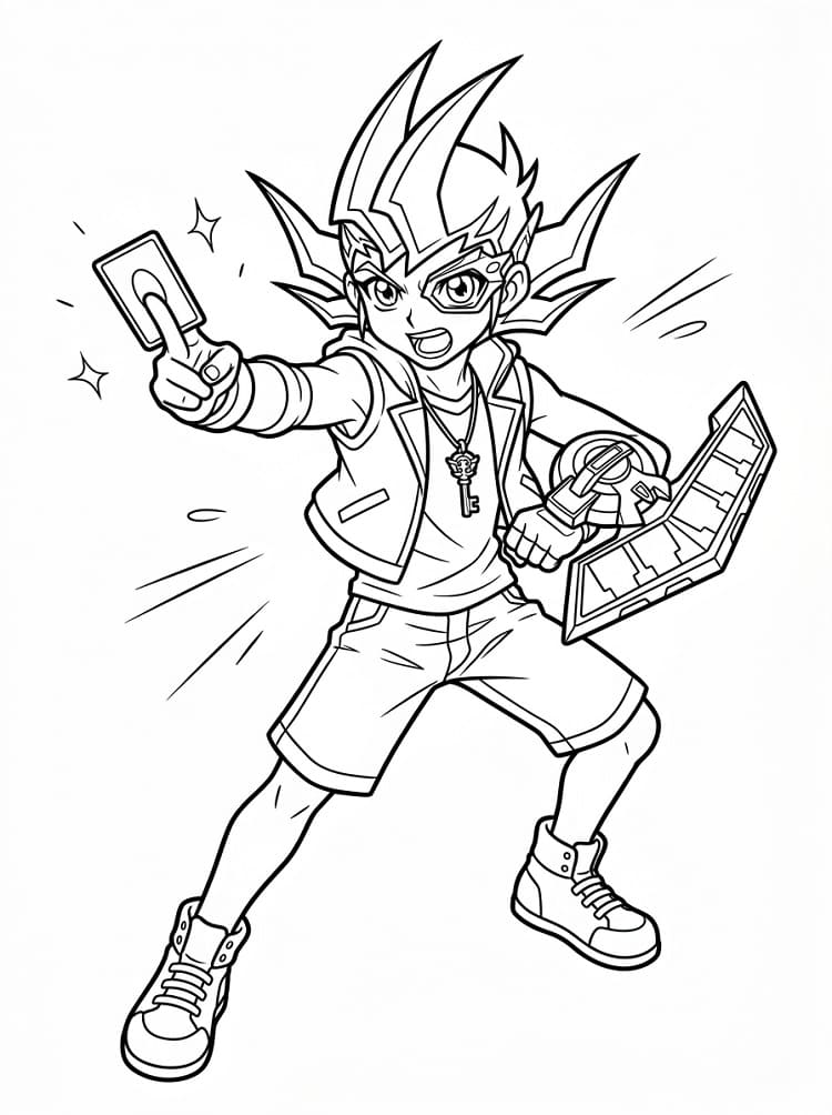 Printable Yuma Tsukumo Coloring Pages