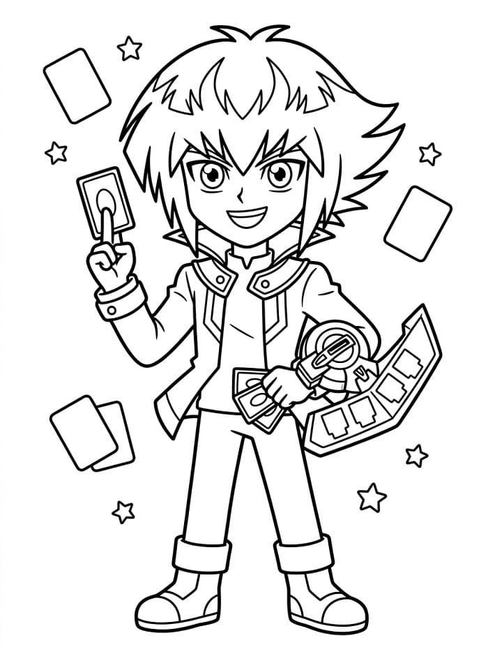 Printable Jaden Yuki Coloring Pages