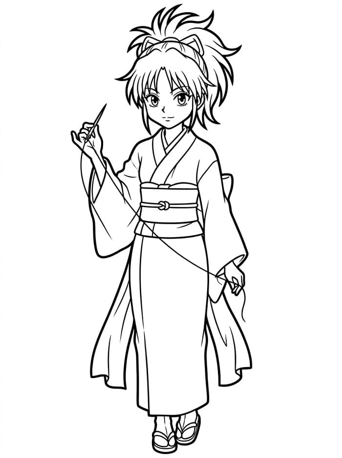 Machi Komacine from Hunter x Hunter