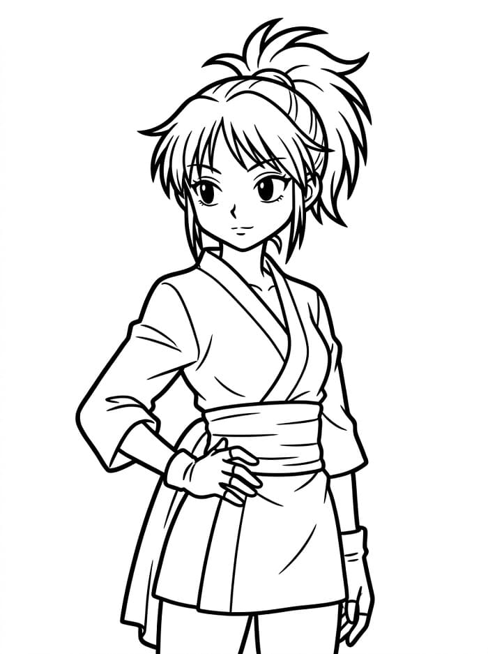 Printable Machi Komacine Coloring Pages