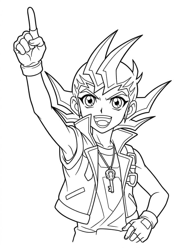 Yuma Tsukumo from Anime Yu-Gi-Oh