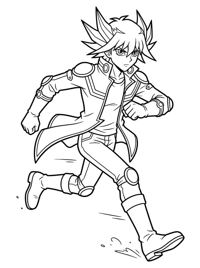 Yusei Fudo Running