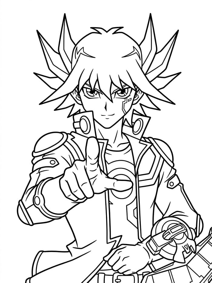 Yusei Fudo from Anime Yu-gi-Oh