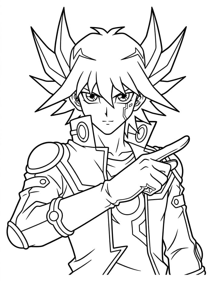 Yusei Fudo in Anime Yu-gi-Oh