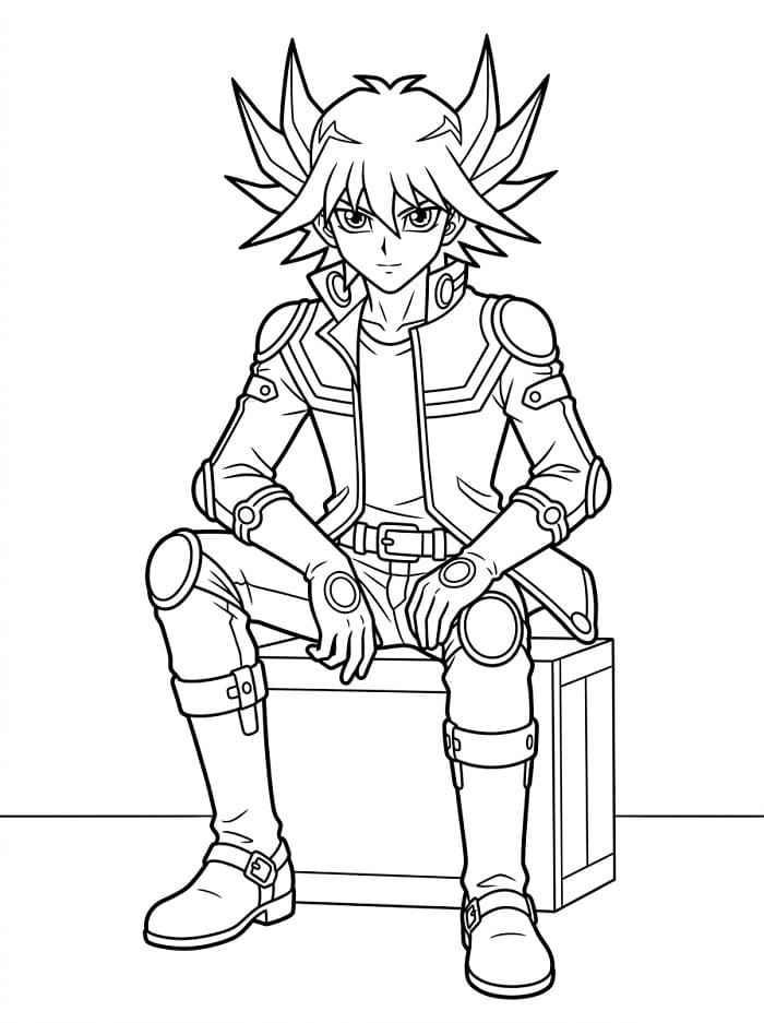 Yusei Fudo sitting