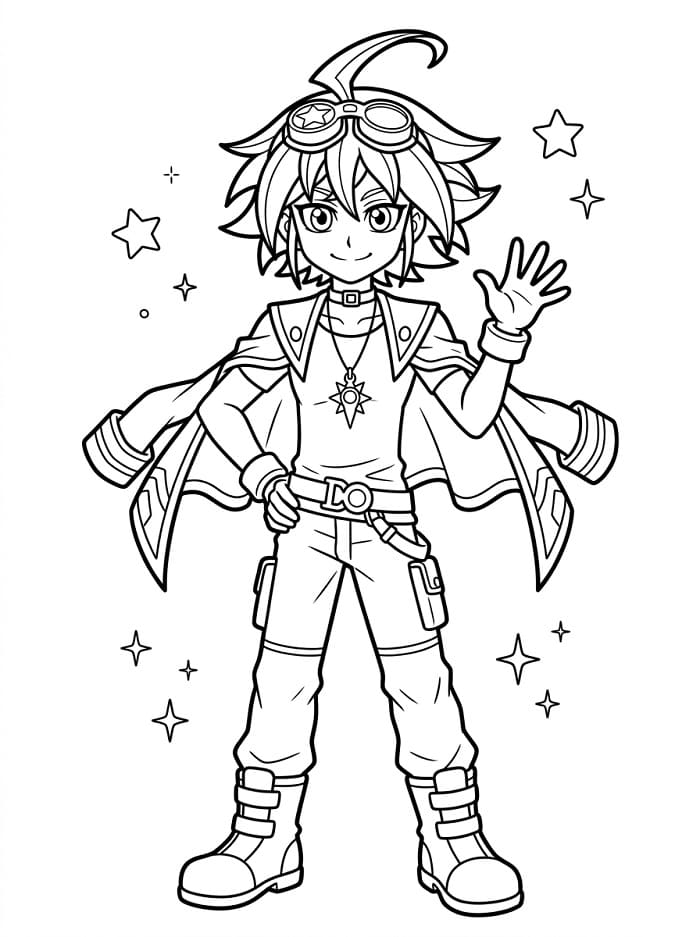 Yuya Sakaki in Anime Yu-Gi-Oh