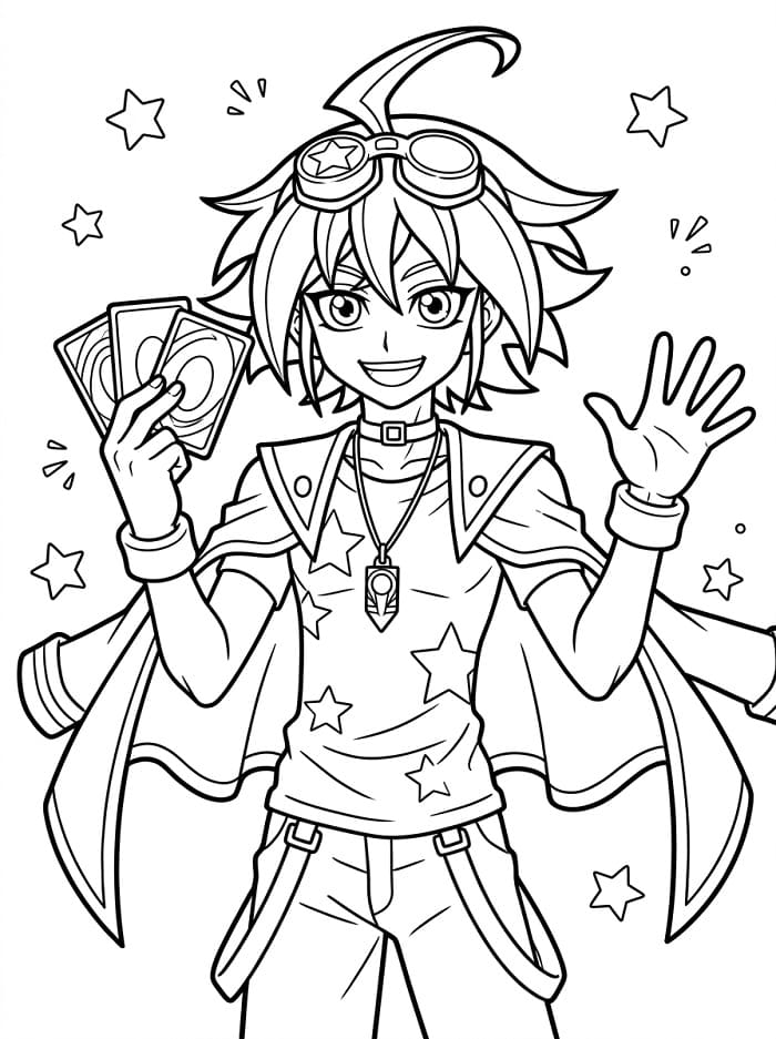 Yuya Sakaki with Cards